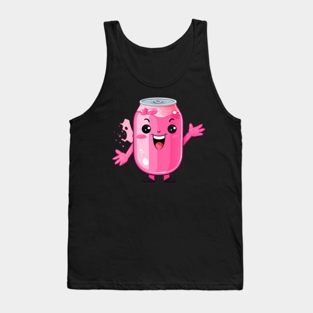 Soft drink cute T-Shirt cute giri Tank Top by nonagobich